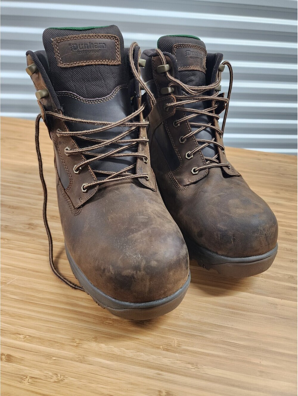 Dunham Men's Waterproof Brown Leather Work Boots